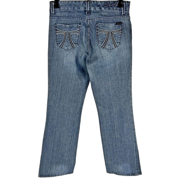 Seven7 Women's 8 (32 x 32) Bootcut Jeans Stretch Slim Medium Wash Mid Rise - Picture 2 of 11